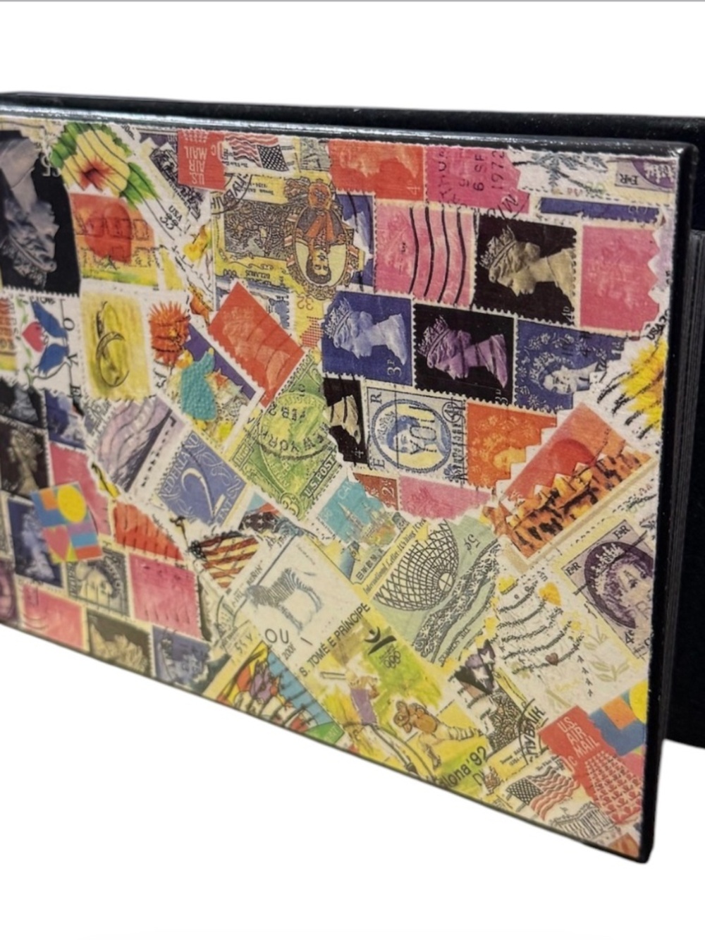 Handmade OOAK decoupage photo album by Frances Sheldon Collection, NEW IN BOX